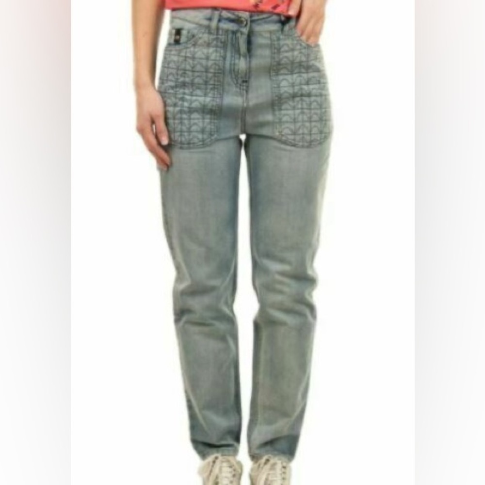 Belstaff Faded Blue Denim Zip Fly Jeans Pants Size: 29